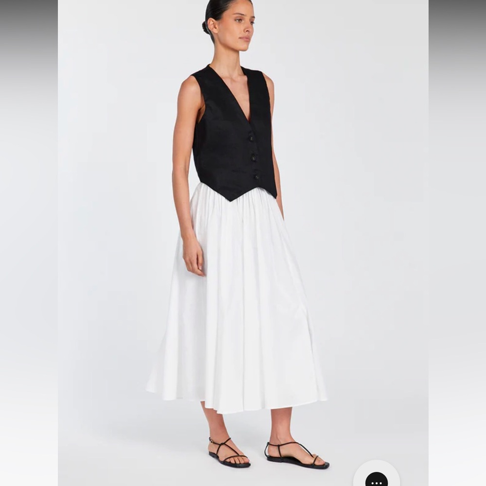 DISSH Black Linen Banks Vest | New With Tags
